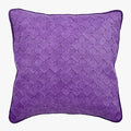 Purple Leather Weave Euro Sham