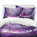 Purple Night Flight 3PC Duvet Bedding Set