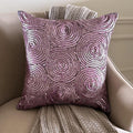 Purple Touch - Plum Art Silk Throw Pillow Cover