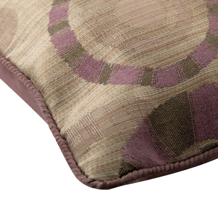 Purple Wheels - Purple Silk Decorative Euro Sham