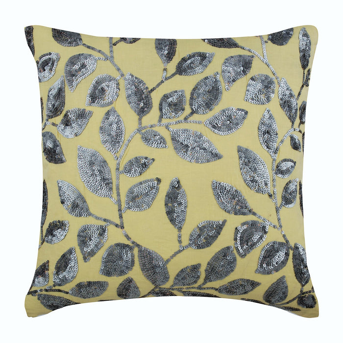 Yellow & Silver / 12 x 12 inch