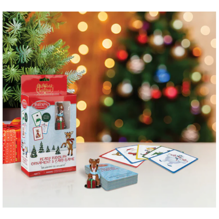 Ready Rudolph Ornament & Card Game #14501