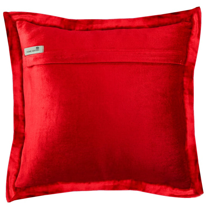 Red Crystal Palace - Red Velvet Throw Pillow Cover