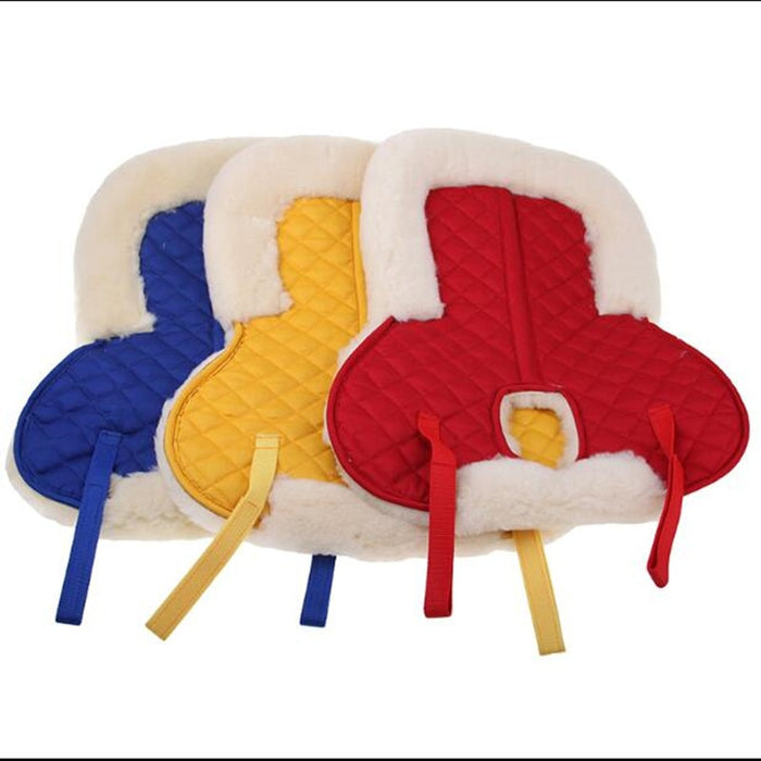 Red Soft Wool Half Saddle Pad - Dogs and Horses