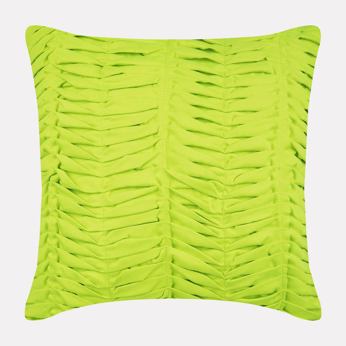 Red Wind Folds - Red Faux Suede Throw Pillow Cover