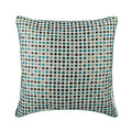 Retro Dots - Blue Jacquard Weave Decorative Euro Sham