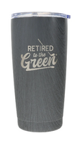 RL - The Green 20oz. Wood Finish Stainless Steel Travel Tumbler #23623