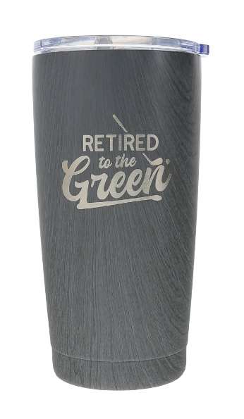 RL - The Green 20oz. Wood Finish Stainless Steel Travel Tumbler #23623