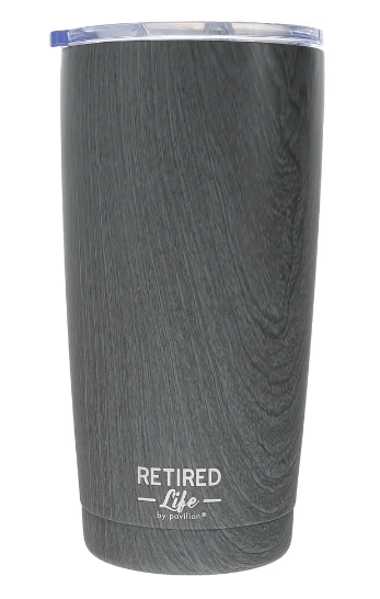 RL - The Green 20oz. Wood Finish Stainless Steel Travel Tumbler #23623
