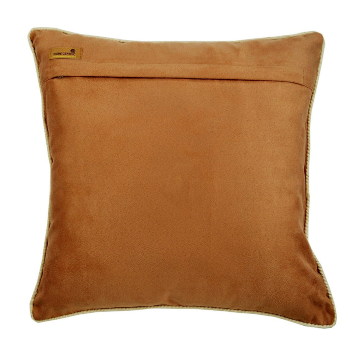 Roar - Beige Velvet Decorative Euro Sham