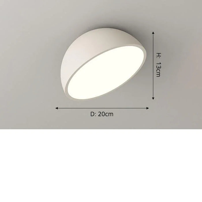 White 20x13cm 12W / Warm White (No Remote)