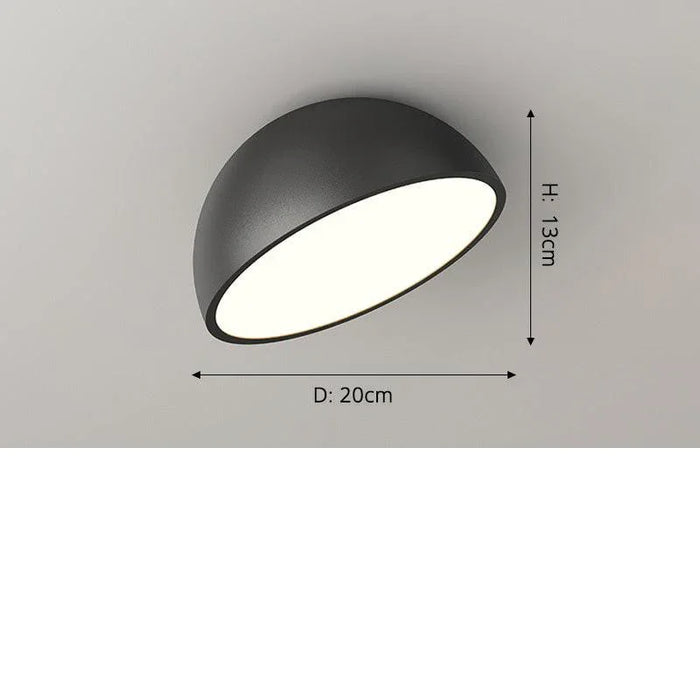 Black 20x13cm 12W / Warm White (No Remote)