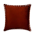 Rust Crystal Palace - Rust Velvet Throw Pillow Cover