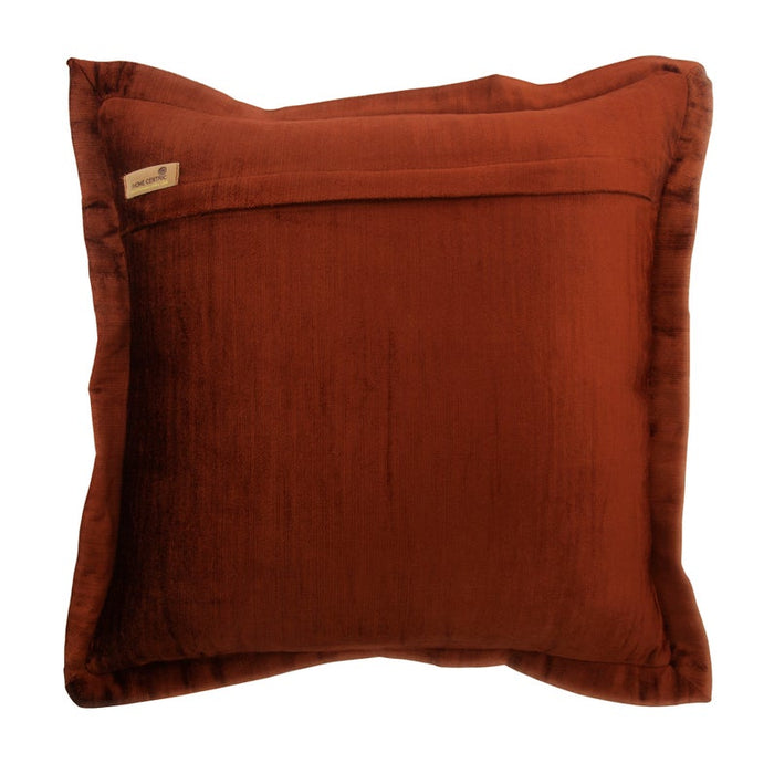 Rust Crystal Palace - Rust Velvet Throw Pillow Cover