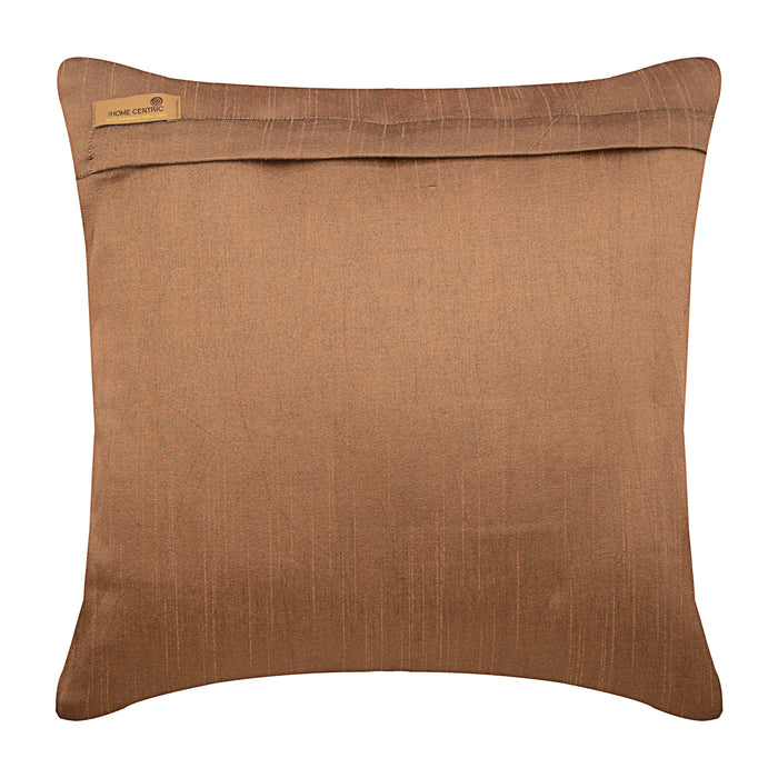 Rusted Beauty - Rust Art Silk Throw Pillow Cover