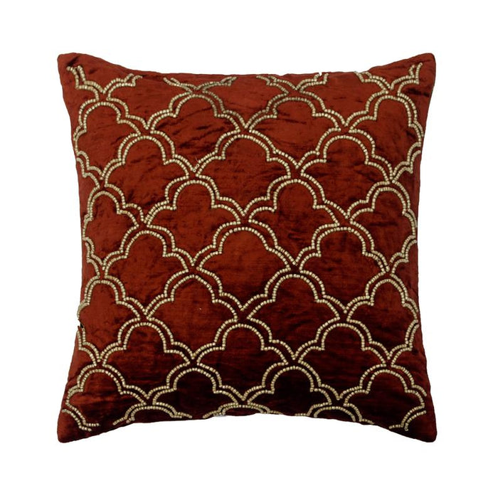 Rustic Joy Orange Throw Pillow Cover