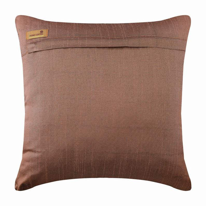 Rustic Rust - Copper Faux Leather Decorative Euro Sham