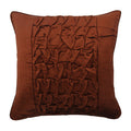 Rusty Knots - Rust Velvet Decorative Euro Sham
