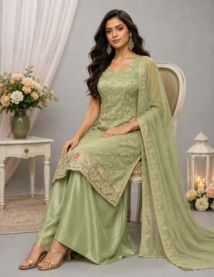 Sage Green Kurta Set