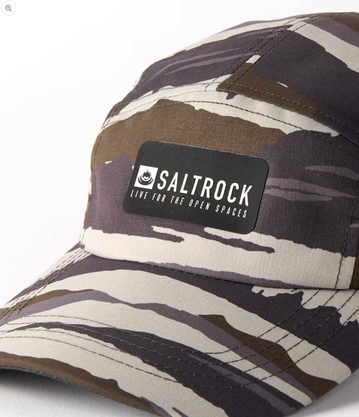 SALTROCK Camo Stripe - 5 Panel Tech Cap - Green