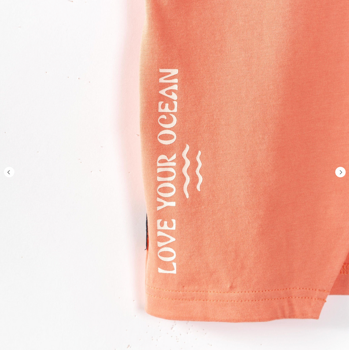 SALTROCK Sunrise - Kids Open Back Boxy T-Shirt - Coral