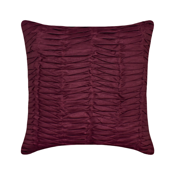 Sangria Wine Wind Folds - Vine Suede Decorative Euro Sham