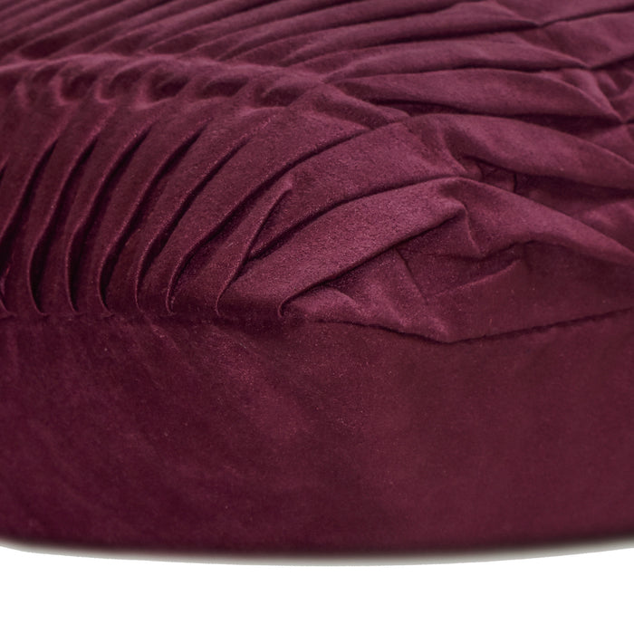 Sangria Wine Wind Folds - Vine Suede Decorative Euro Sham