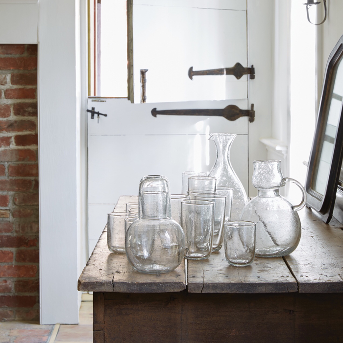 Tall Seeded Glasses | Kitchen Glasses | Sir Madam Drink Glasses | Golden Rule Gallery | Excelsior, MN