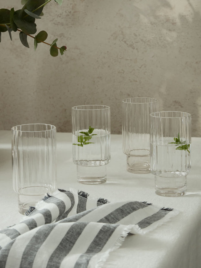 Set of 4 Tejo Highball Glass Tumblers