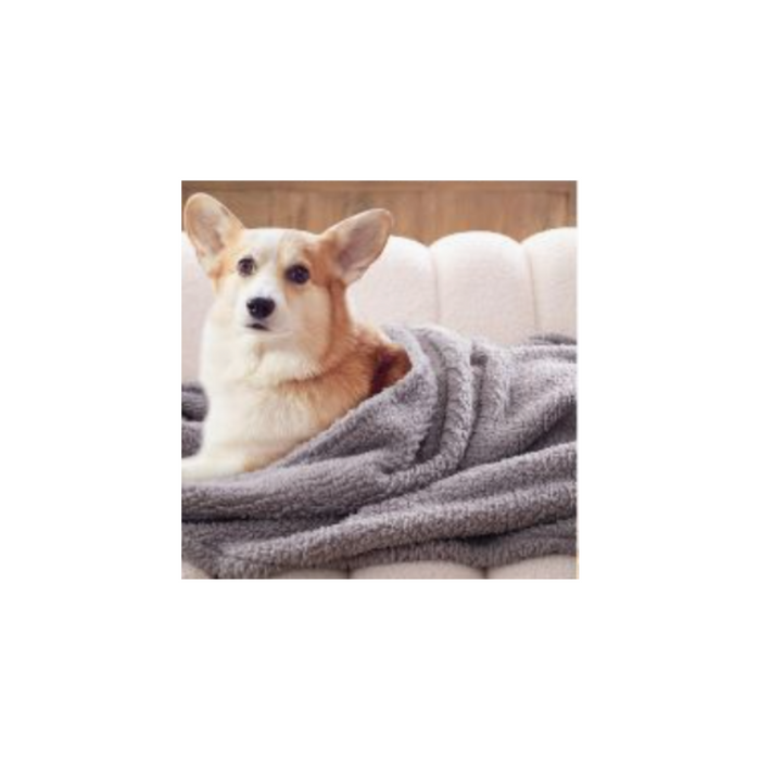 Sherpa Throw 60x80-Solid Gray