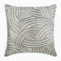 Silver Chains - Ivory Linen Decorative Euro Sham
