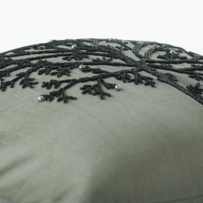Silver Tree Of Life - Silver Art Silk Decorative Euro Sham