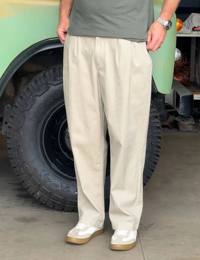 Simple | Brooklyn Cotton Pant | Stone - Suzie Anderson Home