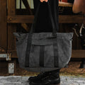 Simple | Jasper Cord Weekender Bag | Charcoal - Suzie Anderson Home