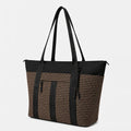 Simple | Jasper Houndstooth Weekender Bag | Charcoal/Tan - Suzie Anderson Home