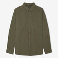 Simple | Men’s Linen long sleeve shirt | Fatigue - Suzie Anderson Home