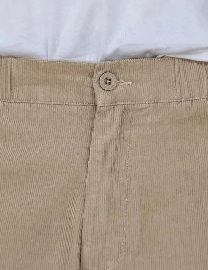 Simple | North Cord Pant | Elastic Wide Leg | Stone - Suzie Anderson Home