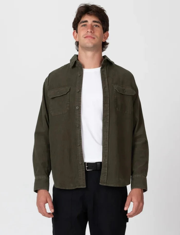 Simple | Sawyer Cord Long Sleeve Shirt | Fade Army - Suzie Anderson Home