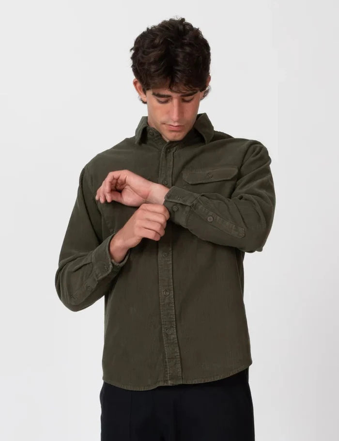 Simple | Sawyer Cord Long Sleeve Shirt | Fade Army - Suzie Anderson Home