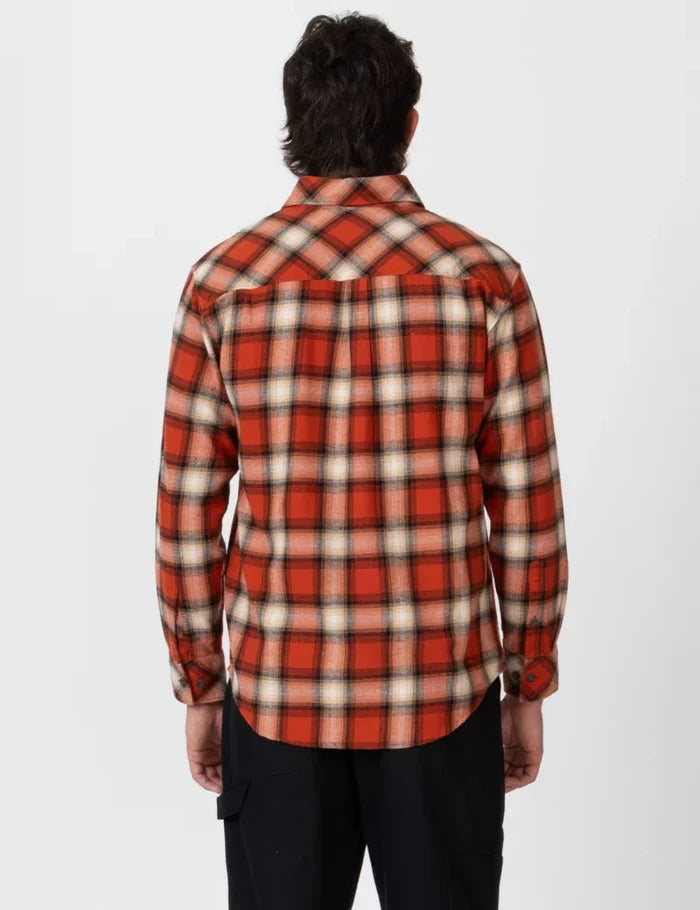 Simple | Trevor Flanelette Long Sleeve Shirt | Brick Check - Suzie Anderson Home