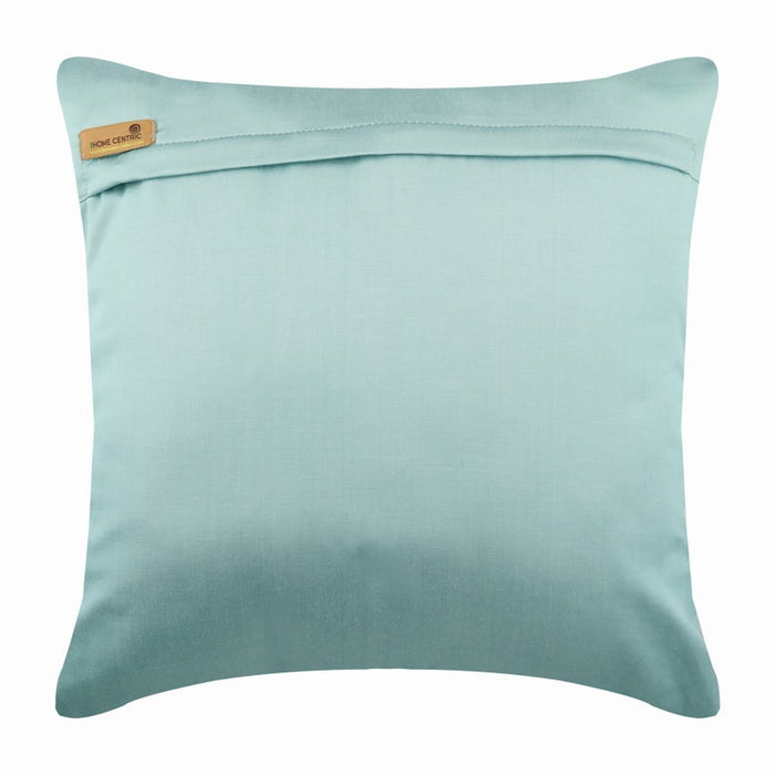 Sky Ceremony - Light Blue Satin Throw Pillow Cover