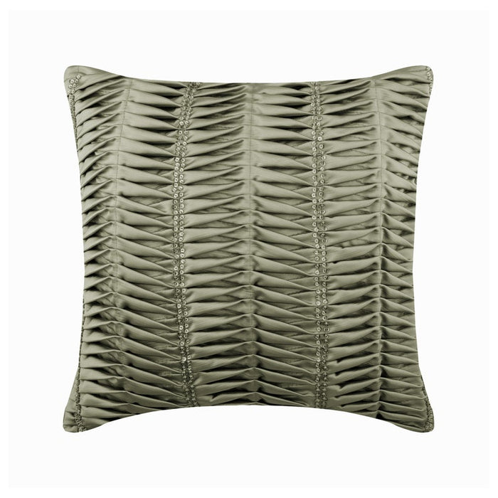 Sky Ceremony - Light Blue Satin Throw Pillow Cover