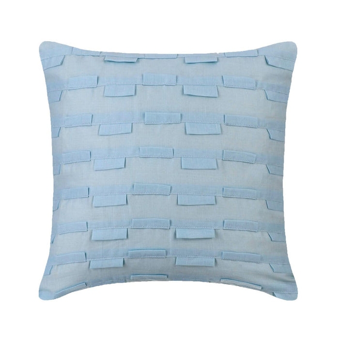 Sky Ocean - Light Blue Cotton Linen Throw Pillow Cover