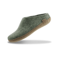 Slip-on with leather sole - Moss