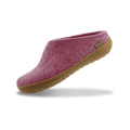 Blossom slipper with leather sole on a white background