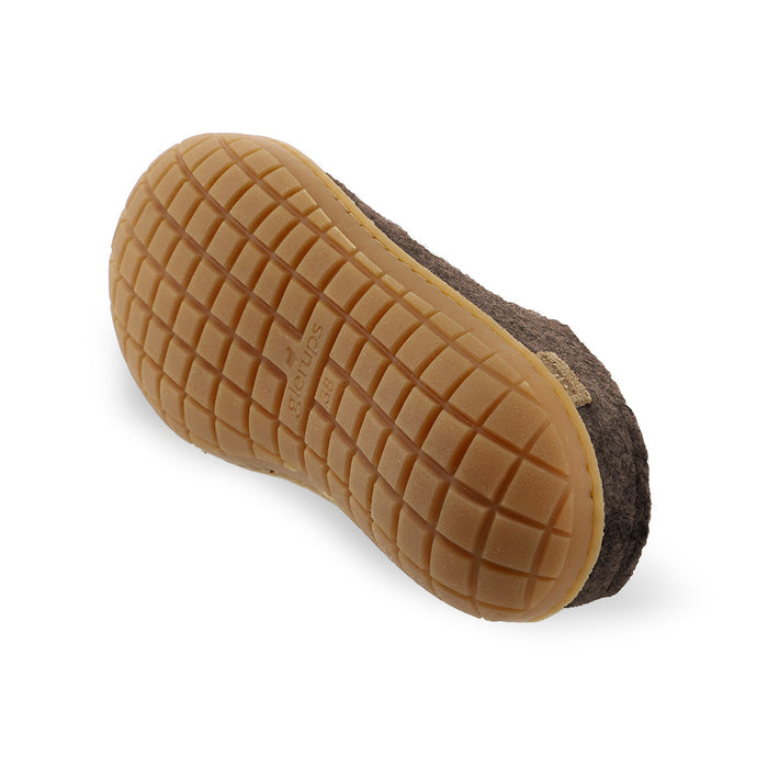 Slip-on with natural rubber sole - honey - Chestnut