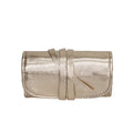 Small Jewelry Roll With Tie - White Gold