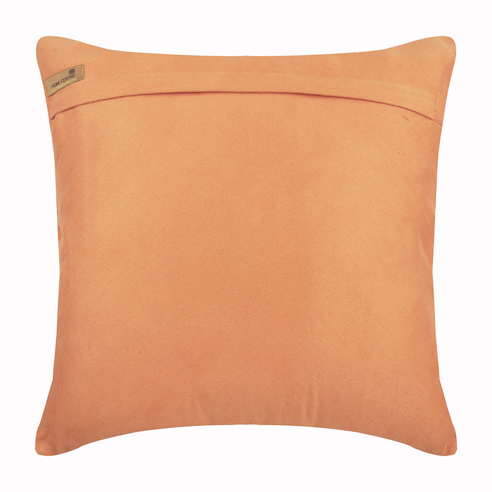 Smoked Salmon - Orange Faux Suede Decorative Euro Sham