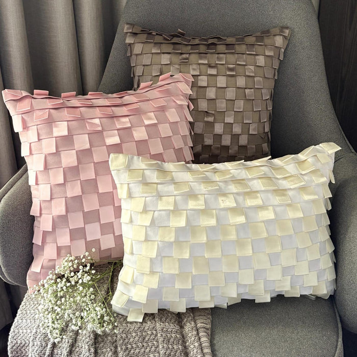 Soft Pink Dreams - Pink Faux Suede Decorative Euro Sham