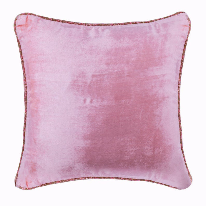 Soft Pink Shimmer - Light Pink Velvet Throw Pillow Cover